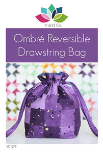 Ombre Reversable Bag Pattern VC1279 By V and Co. Paper Patter ONLY
