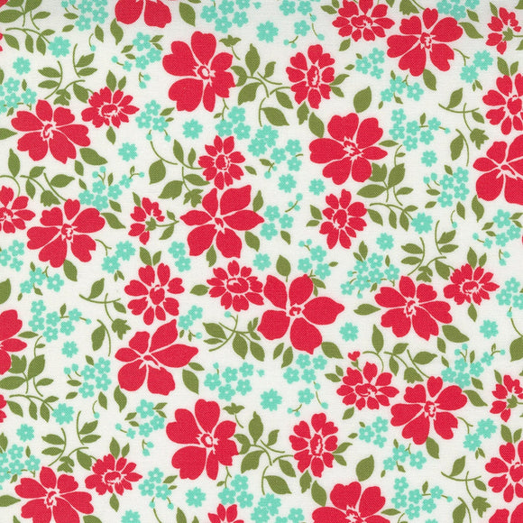 Merry Little Christmas Winterberry Cream- Multi Yard 5543-19 by Bonnie & Camille for Moda Fabrics