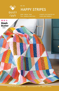 Happy Stripes Quilt Pattern QLP144 By Emily Dennis