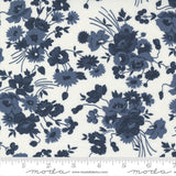 Nantucket Summer Somerset Cream - Navy yardage 55260-21 by Camille Roskelley for Moda Fabrics