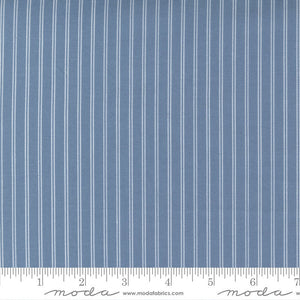 Nantucket Summer Stripe Lake yardage 55267-15 by Camille Roskelley for Moda Fabrics