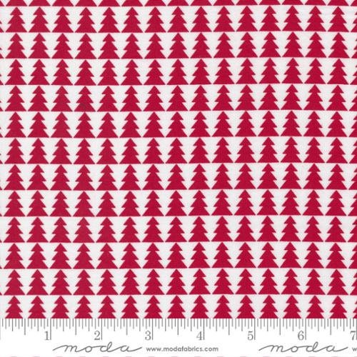 Candy Cane Lane Pine Trees in Cardinal 24121-12 Sold by 1/2 yard increments