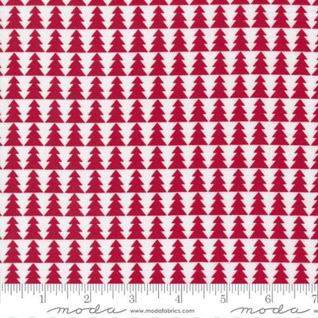 Candy Cane Lane Pine Trees in Cardinal 24121-12 Sold by 1/2 yard increments
