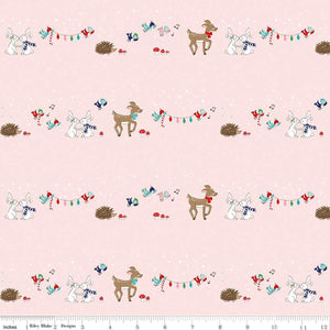 Pixie Noel 2 Animals by Tasha Noel C12111-Pink for Riley Blake Designs