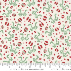 Holly Jolly Bobbles and Bows Snow 31183-11 by Urban Chicks  for Moda Fabrics