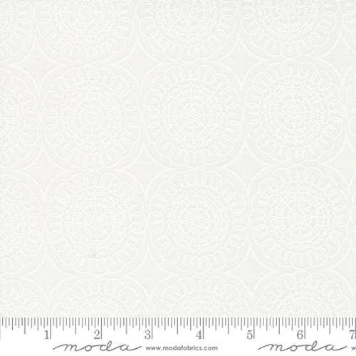 Coriander Seeds Medallion White 29147-11 by Corey Yoder for Moda Fabrics