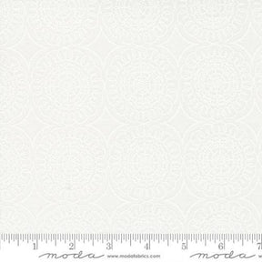 Coriander Seeds Medallion White 29147-11 by Corey Yoder for Moda Fabrics