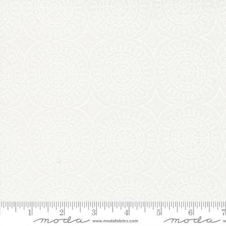 Coriander Seeds Medallion White 29147-11 by Corey Yoder for Moda Fabrics