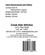 Tis the Season Table Runner Pattern CSS349 by Creek Side Stitches