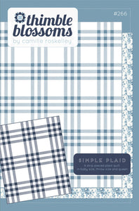 Simple Plaid Quilt Pattern Paper only by Camille Roskelley for Thimble Blossoms in 3 finished sizes