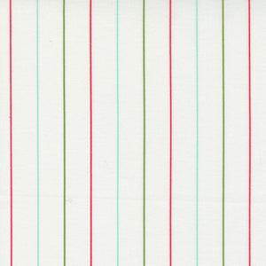 Merry Little Christmas Holiday Stripe Cream - Multi Yardage 55244-19 by Bonnie & Camille for Moda Fabrics