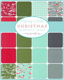 Merry Little Christmas Snowed in Spruce Yardage 55240-13 by Bonnie & Camille for Moda Fabrics