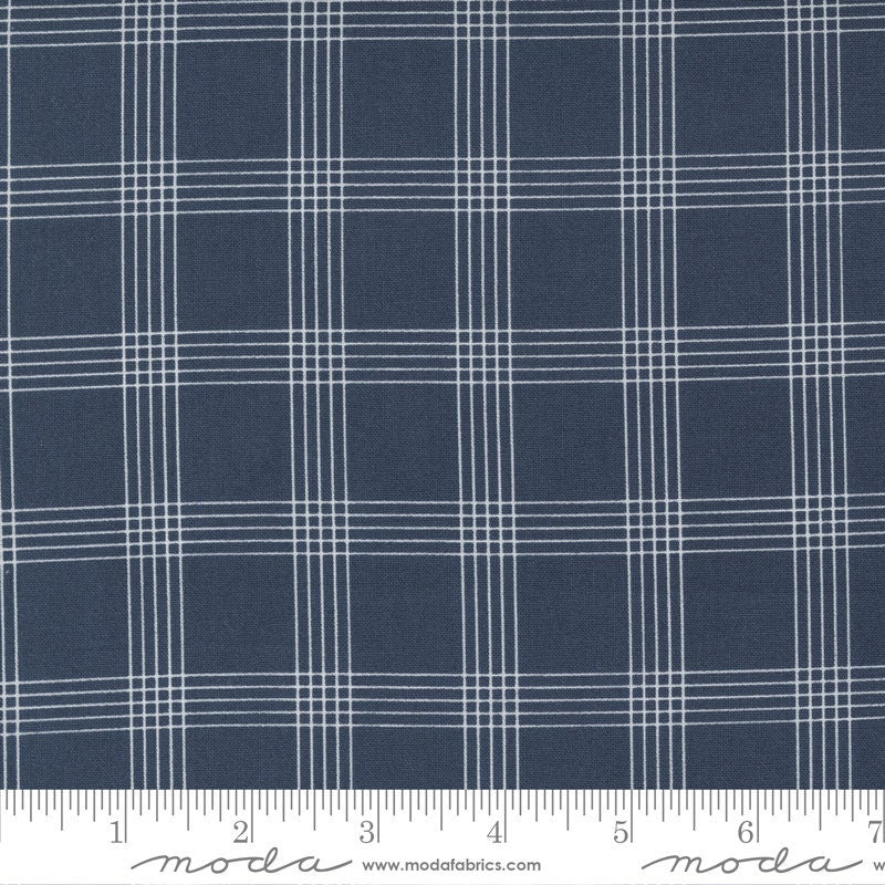 Nantucket Summer Plaid Navy yardage 55262-13 by Camille Roskelley for Moda Fabrics