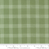 Nantucket Summer Plaid Cream Grass yardage 55262-16 by Camille Roskelley for Moda Fabrics