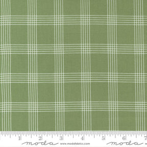 Nantucket Summer Plaid Cream Grass yardage 55262-16 by Camille Roskelley for Moda Fabrics