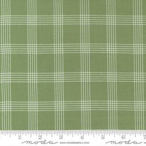 Nantucket Summer Plaid Cream Grass yardage 55262-16 by Camille Roskelley for Moda Fabrics