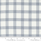 Nantucket Summer Plaid Cream Navy yardage 55262-11 by Camille Roskelley for Moda Fabrics
