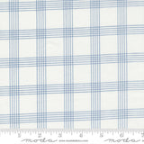 Nantucket Summer Plaid Cream Light Blue yardage 55262-24 by Camille Roskelley for Moda Fabrics