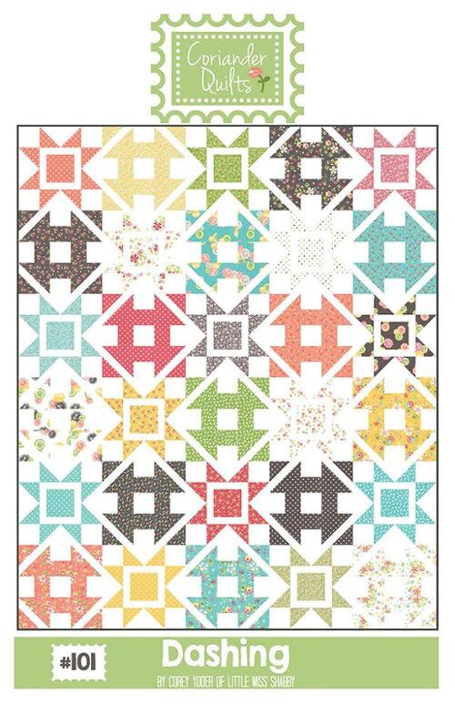 101 Dashing CQP101 Quilt Pattern by Coriander Quilts 60