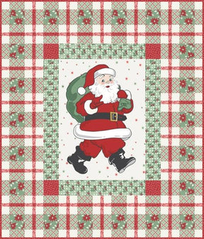 Holly Jolly Santa Quilt Kit 53" x 63" by Urban Chiks for Moda Fabrics Moda Custom Cut