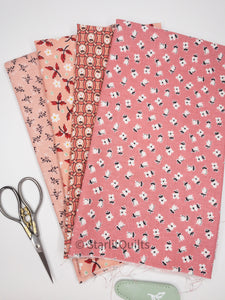 Prairie Pink Bundle - includes 4 fat quarters - By Lori Holt for Riley Blake Designs