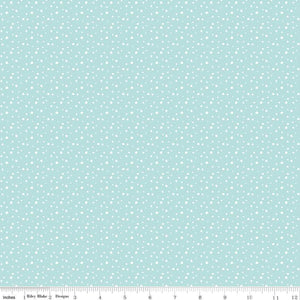 Pixie Noel 2 Snow by Tasha Noel C12115-Aqua for Riley Blake Designs