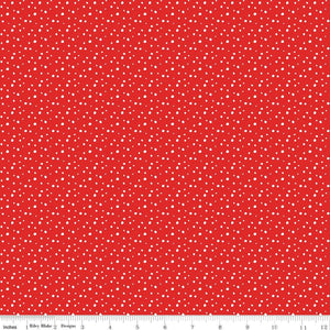 Pixie Noel 2 Snow by Tasha Noel C12115-Red for Riley Blake Designs