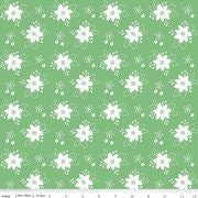 Pixie Noel 2 Floral by Tasha Noel C12116-Green for Riley Blake Designs