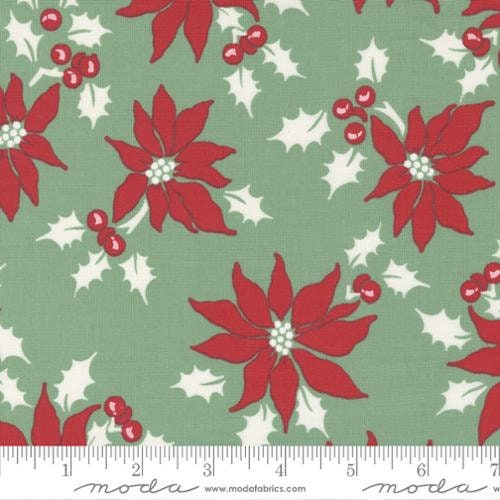 Holly Jolly Poinsettia Holly 31180-14 by Urban Chicks  for Moda Fabrics