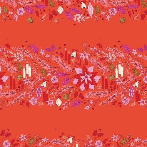 Rockin' Around Yardage from Christmas in the City for Art Gallery Fabrics CHC25806