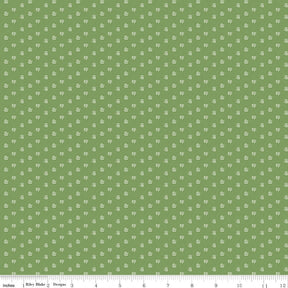 Prairie Keepsake Basil C12317-BASIL By Lori Holt Sold by 1/2 yard increments