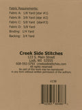 Stars Table Topper 24 1/2" x 24 1/2"  CSS238 From Creek Side Stitches