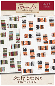 Strip Street Quilt pattern AQD 0287 Antler Quilt Design Finished size 62" x 82", paper pattern only