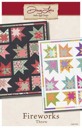 Fireworks Quilt pattern AQD 0283 Antler Quilt Design Finished Size 59 1/2" x 77", paper pattern only