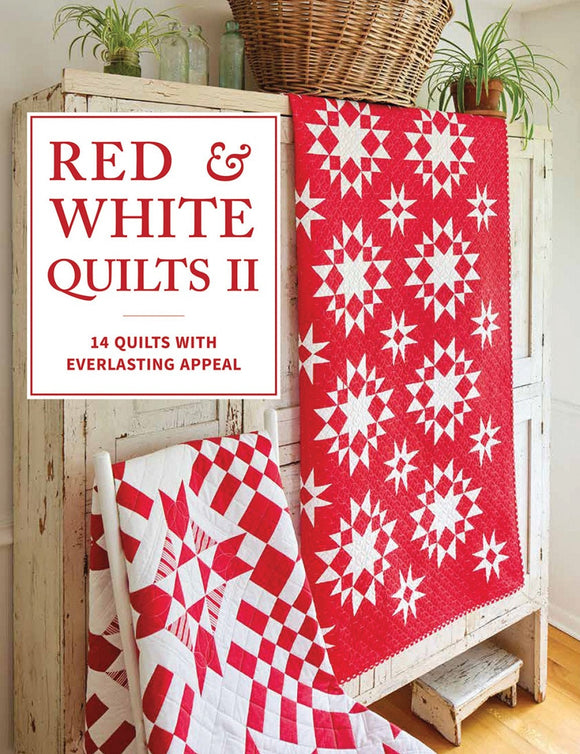 Red and White Quilts 2 Quilt Pattern Book, Soft cover 96 pages #B1588