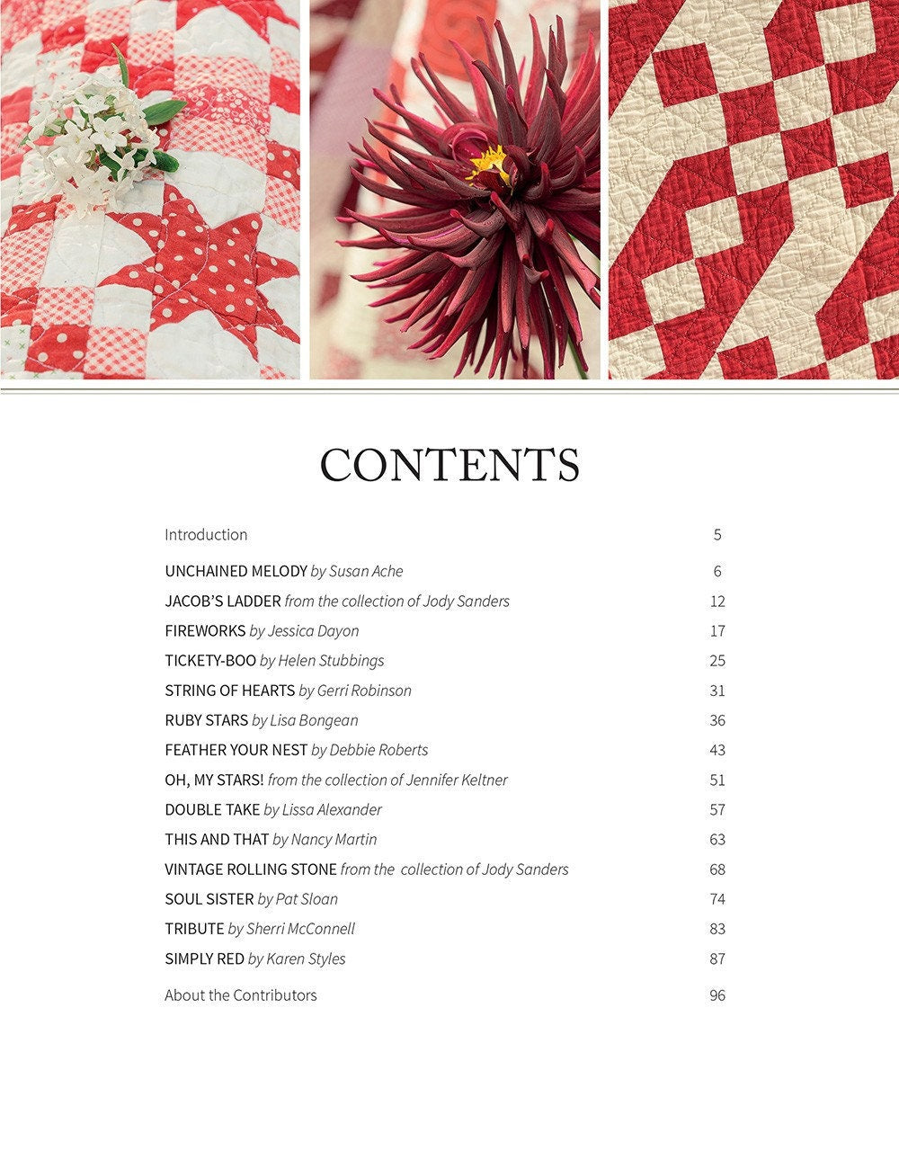 Red and White Quilts 2 Quilt Pattern Book, Soft cover 96 pages #B1588