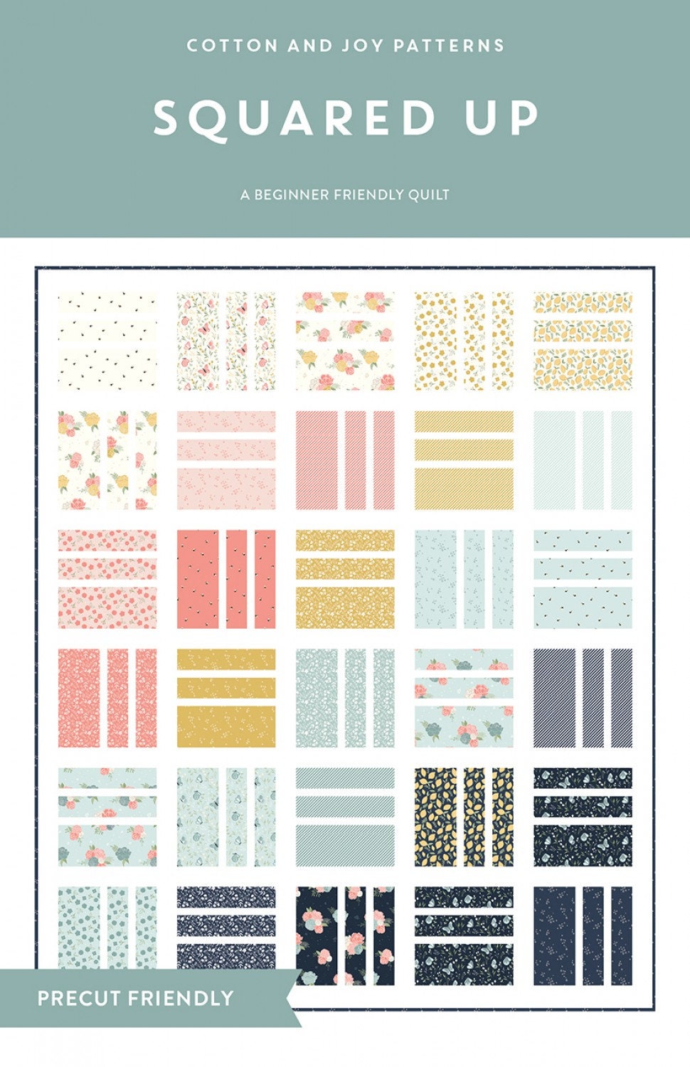 Squared Up Pattern Printed Pattern Only - CJ117  by Fran of Cotton + Joy.