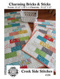 Charming Bricks & Sticks # CSS266 From Creek Side Stitches two sizes