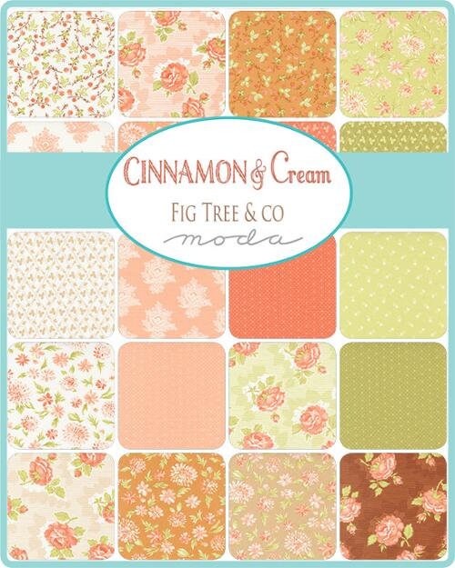 Cinnamon Cream Mini Charm Pack 2.5" Squares  20450MC by Fig Tree Quilts for Moda Fabrics Bin