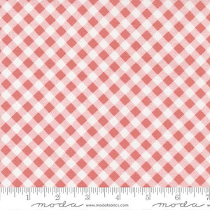 Country Rose Gingham in Tea Rose 5174-13 by Lella Boutique for Moda  Fabrics