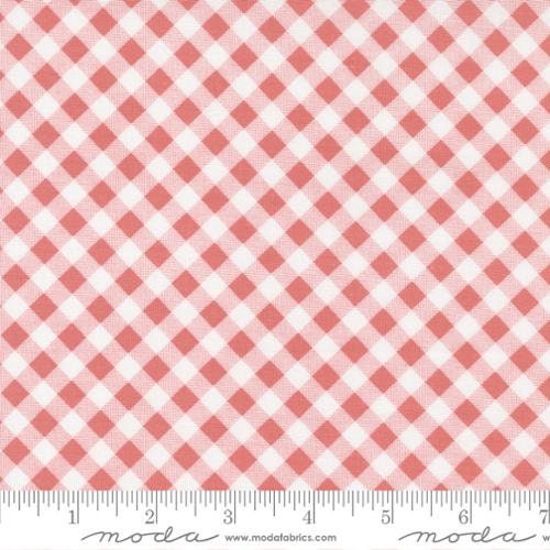 Country Rose Gingham in Tea Rose 5174-13 by Lella Boutique for Moda  Fabrics