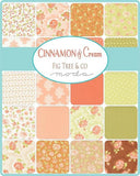 Cinnamon Cream Half Yard Bundle by Fig Tree and Co.  for Moda Fabrics 40 half yard cuts 20450AHYB
