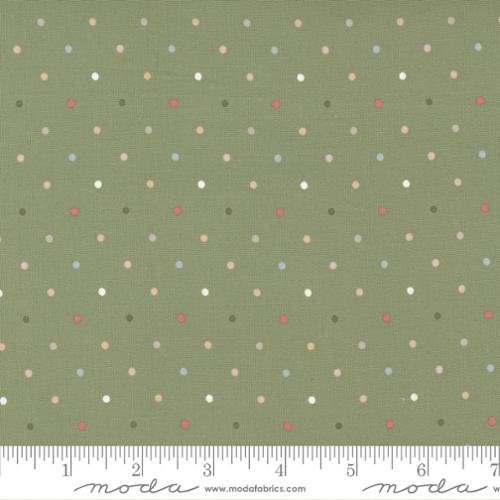 Country Rose Magic Dot in Sage 5175-14 by Lella Boutique for Moda  Fabrics