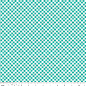Bee Ginghams Vivid Bee Ginghams Carolyn C12551-Vivid by Lori Holt for Riley Blake Sold in 1/2 yard Increments