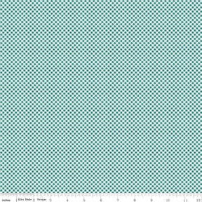 Bee Ginghams Jade Bee Ginghams Kassidy C12557-Jade by Lori Holt for Riley Blake Sold in 1/2 yard Increments