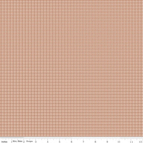 Bee Ginghams Cinnamon Bee Ginghams Melanie C12561-Cinnamon by Lori Holt for Riley Blake Sold in 1/2 yard Increments