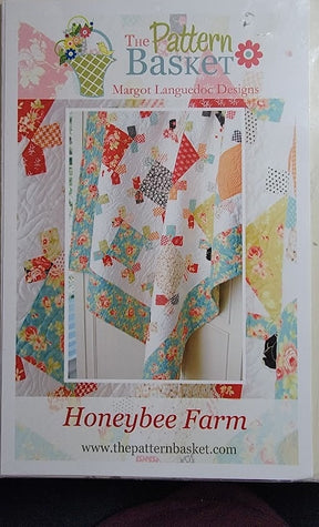 Honey Bee Farm Quilt Pattern TPB1607 by The Pattern Basket, Margot Designs  Paper Pattern ONLY