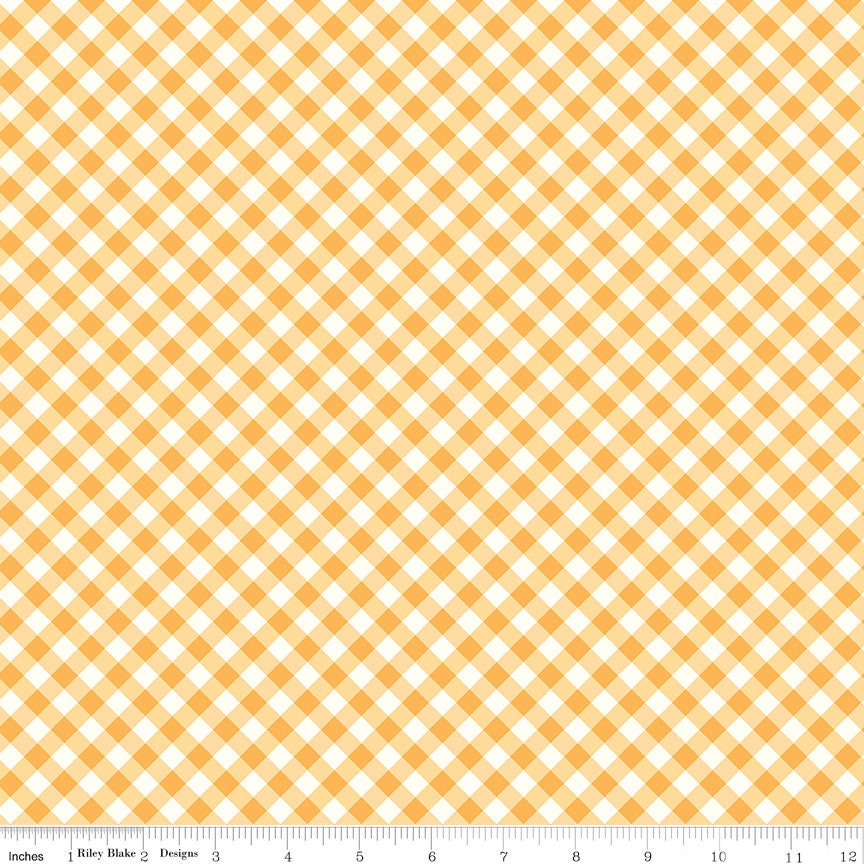 Bee Ginghams Daisy Bee Ginghams Tammy C12554-Daisy by Lori Holt for Riley Blake Sold in 1/2 yard Increments