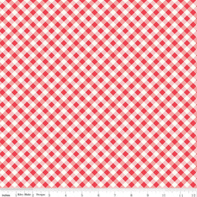 Bee Ginghams Cayenne Bee Ginghams Tammy C12554-Cayenne by Lori Holt for Riley Blake Sold in 1/2 yard Increments