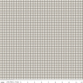 Bee Ginghams Pebble Bee Ginghams Camille C12560-Pebble by Lori Holt for Riley Blake Sold in 1/2 yard Increments